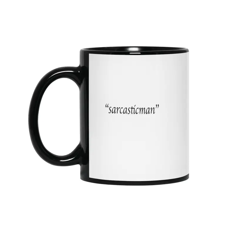 "sarcasticman" Siyah Kupa