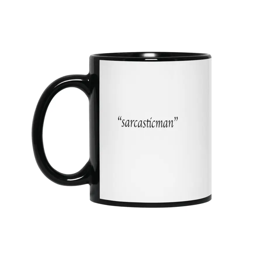 "sarcasticman" Siyah Kupa