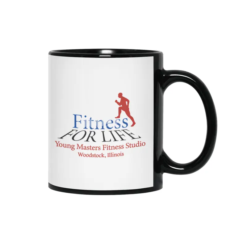Fitness Logo for light colored Siyah Kupa