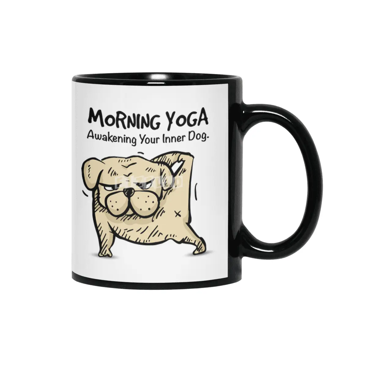 Morning Yoga Siyah Kupa