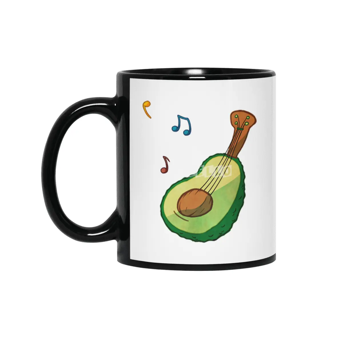Avocado Guitar Siyah Kupa