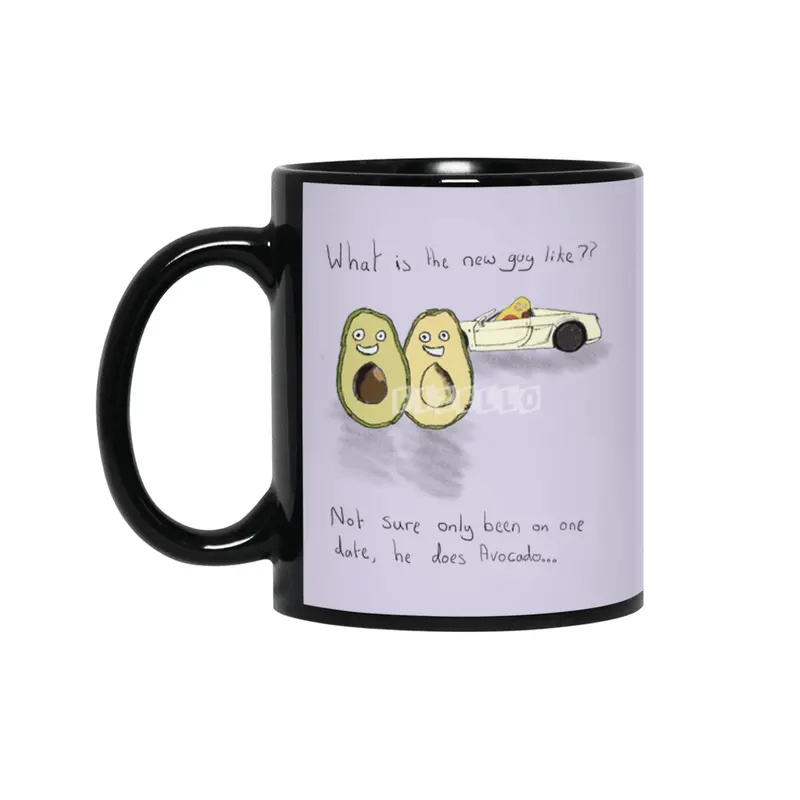 He Does Avocado Siyah Kupa