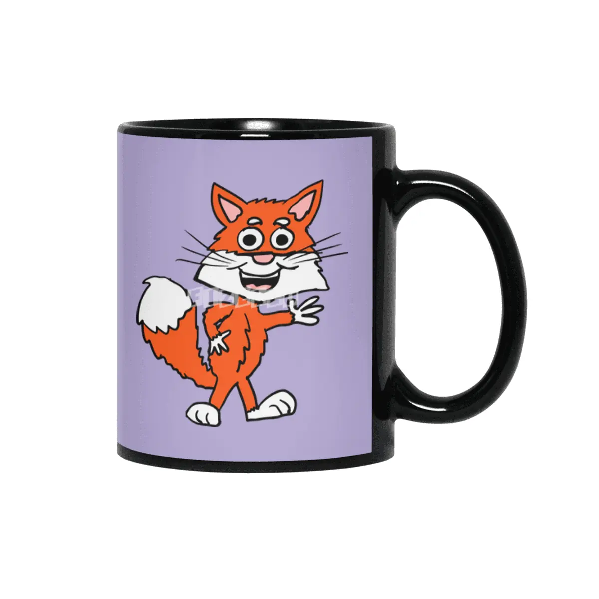 Cartoon fox Siyah Kupa