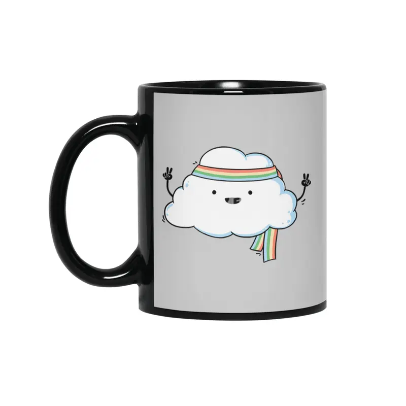 Hippie Cloud Siyah Kupa