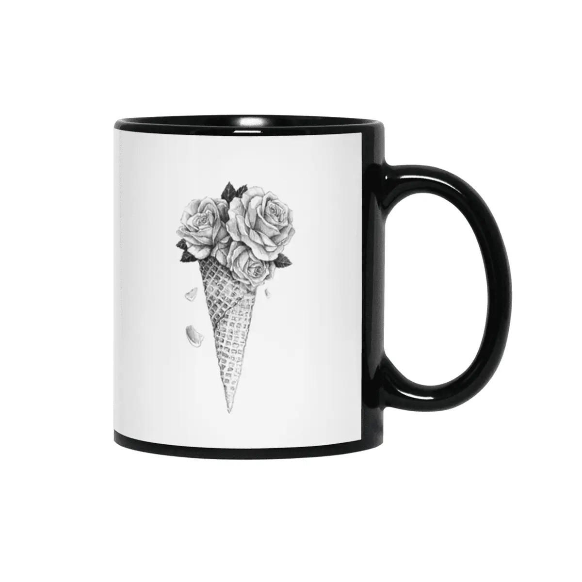 Ice Cream Roses Siyah Kupa