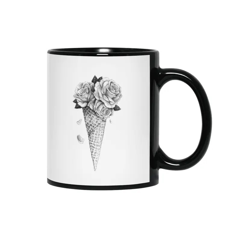Ice Cream Roses Siyah Kupa