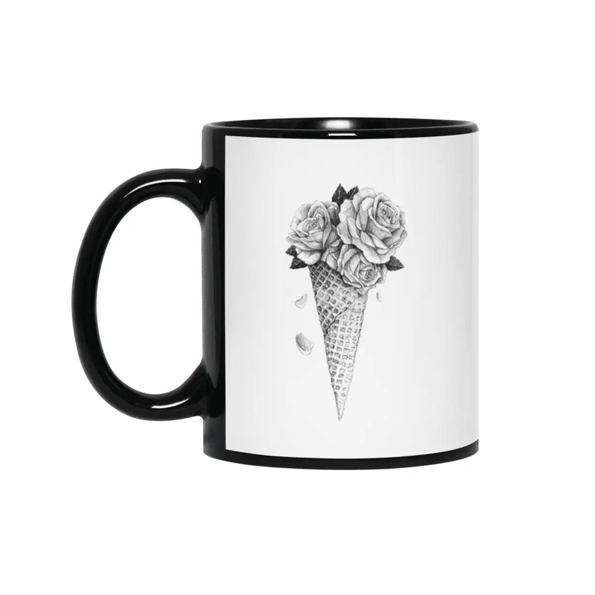 Ice Cream Roses Siyah Kupa