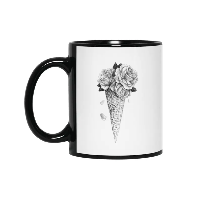 Ice Cream Roses Siyah Kupa