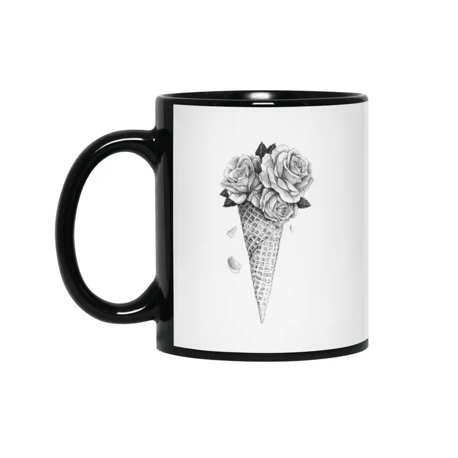 Ice Cream Roses Siyah Kupa