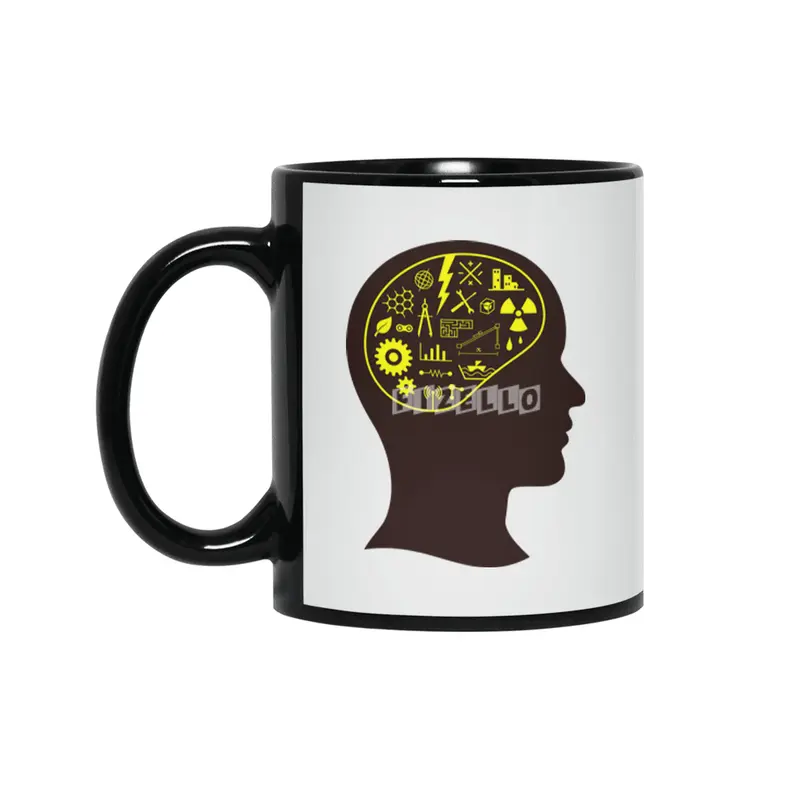 Engineering Mind Siyah Kupa