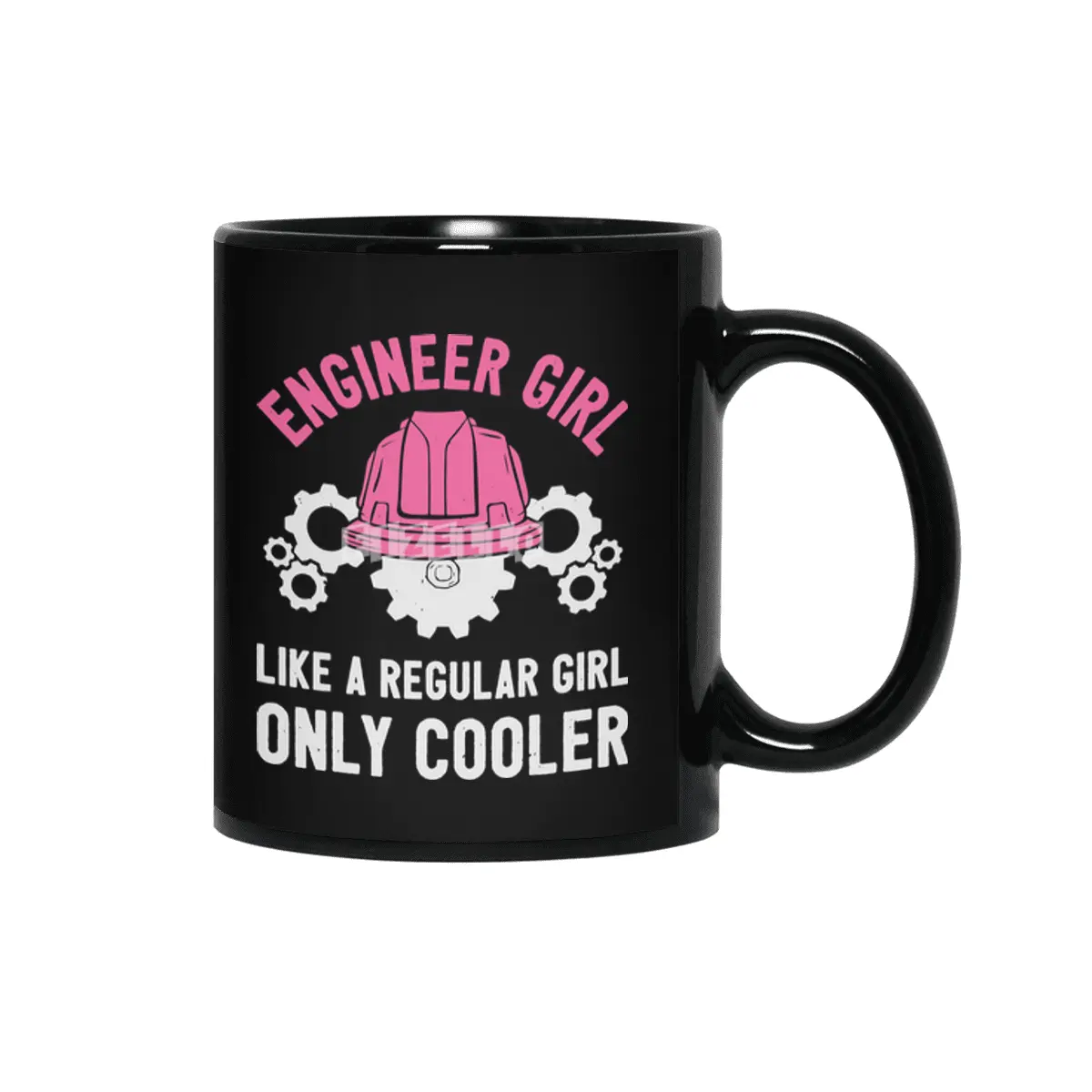 Engineer Girl Normal Just Cooler Siyah Kupa