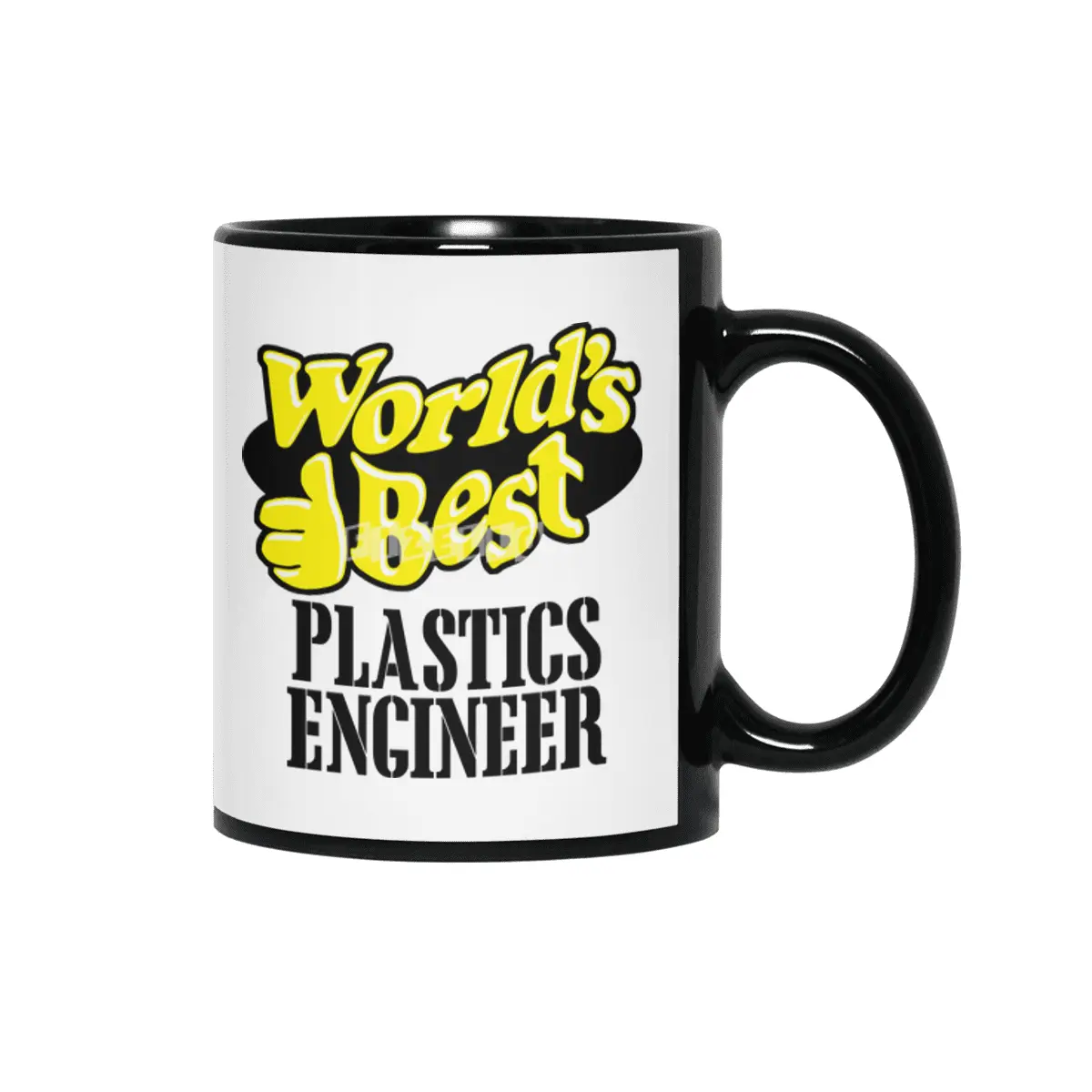 World's Best Plastics Engineer Siyah Kupa