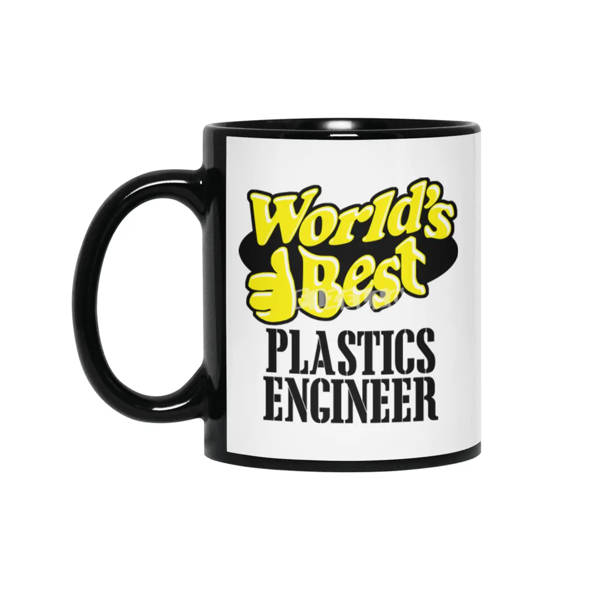 World's Best Plastics Engineer Siyah Kupa