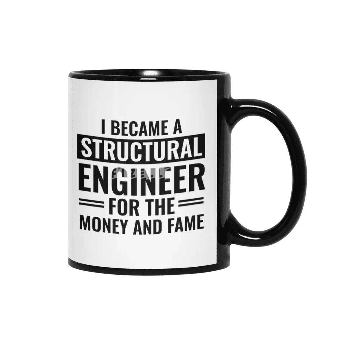 I Became A Structural Engineer For The Money And Fame Siyah Kupa