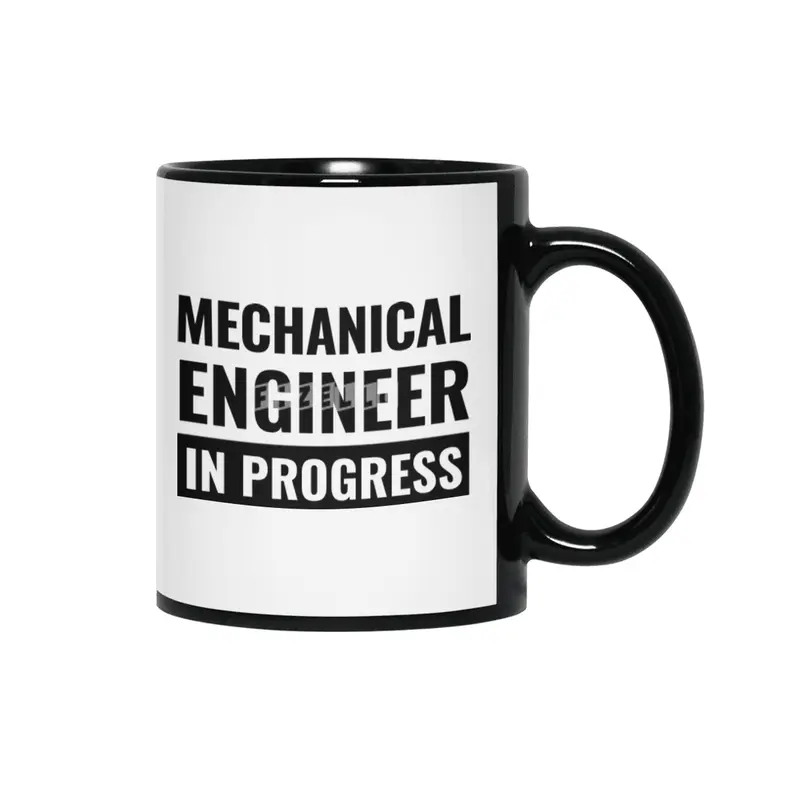 Mechanical Engineer In Progress Siyah Kupa