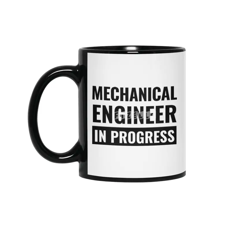 Mechanical Engineer In Progress Siyah Kupa