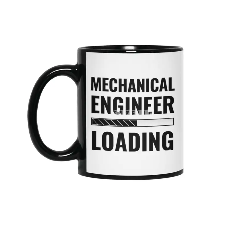 Mechanical Engineer Loading With Status Bar Siyah Kupa