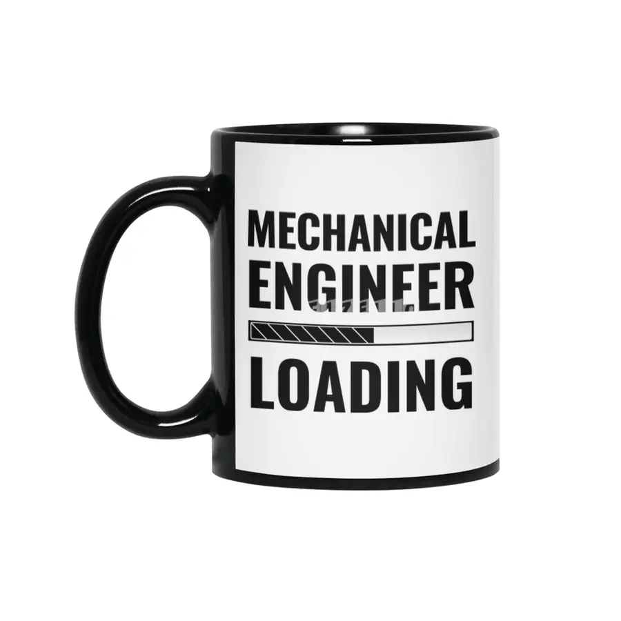 Mechanical Engineer Loading With Status Bar Siyah Kupa