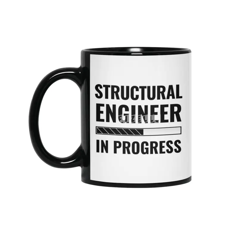 Structural Engineer In Progress With Status Bar Siyah Kupa