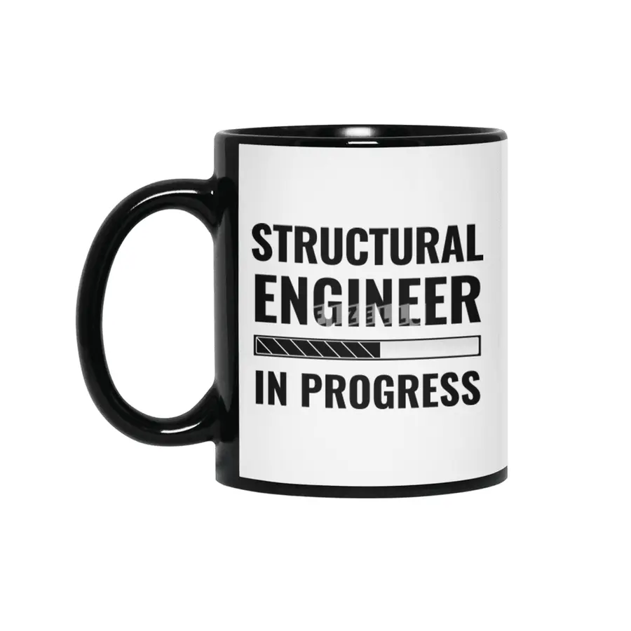 Structural Engineer In Progress With Status Bar Siyah Kupa