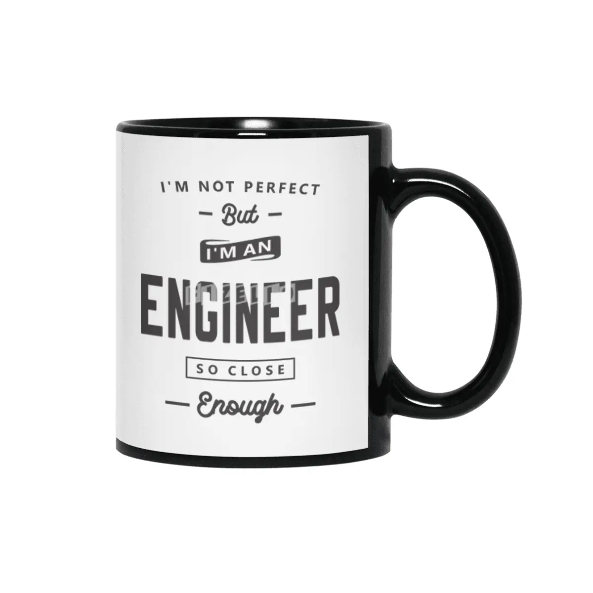 Engineer Funny Job Title Profession Birthday Worker Siyah Kupa