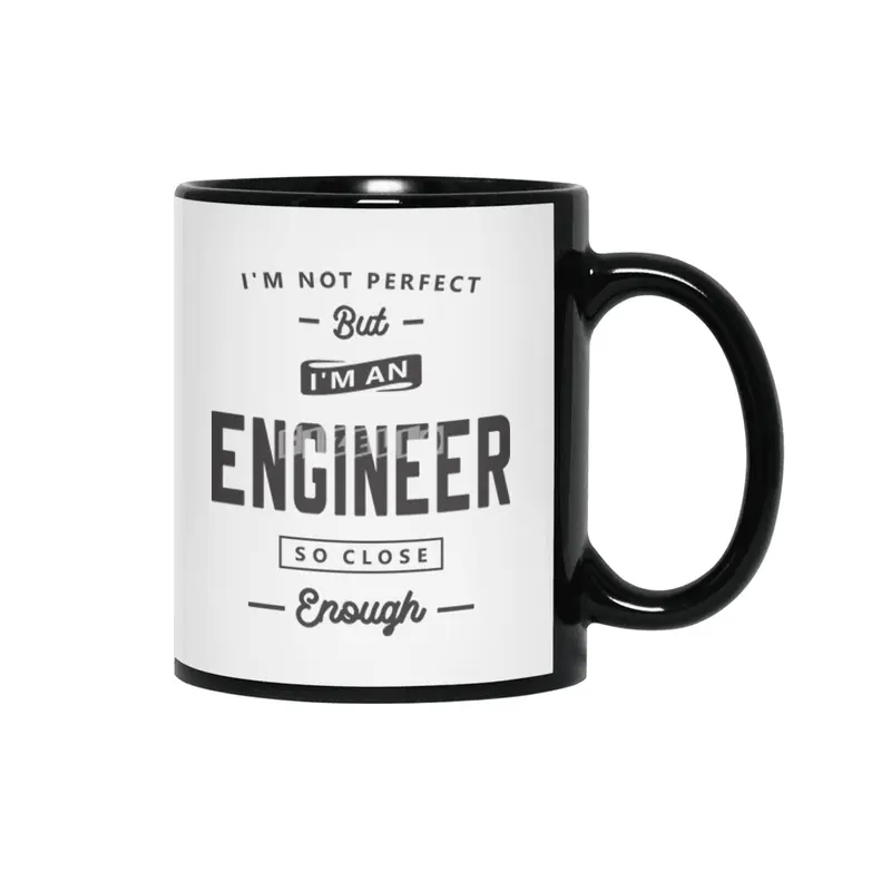 Engineer Funny Job Title Profession Birthday Worker Siyah Kupa