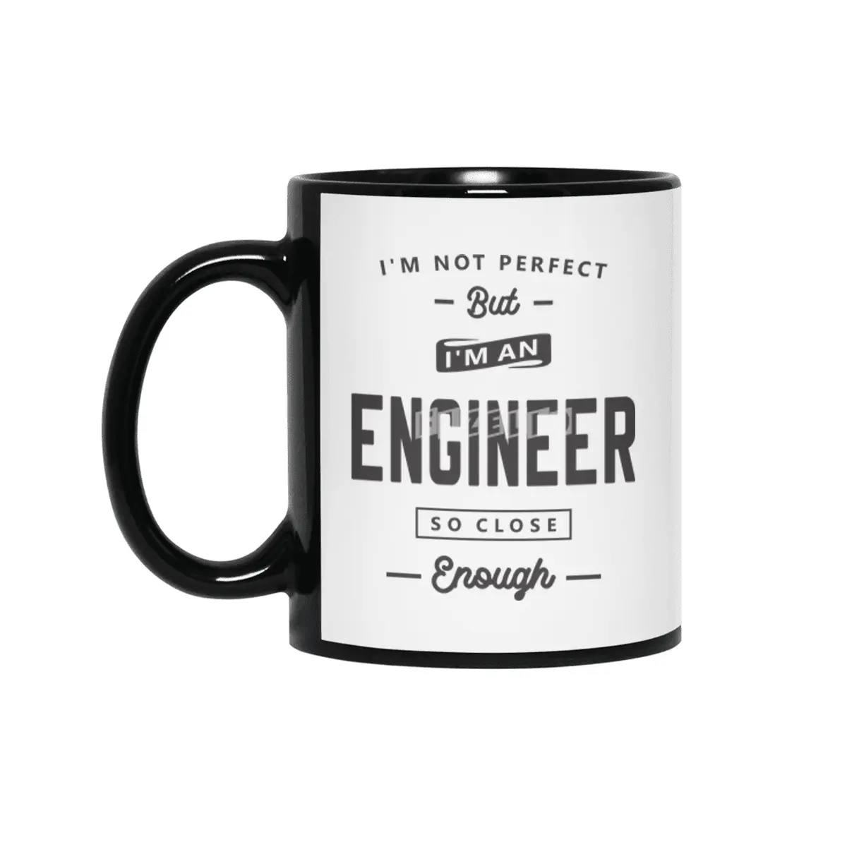 Engineer Funny Job Title Profession Birthday Worker Siyah Kupa