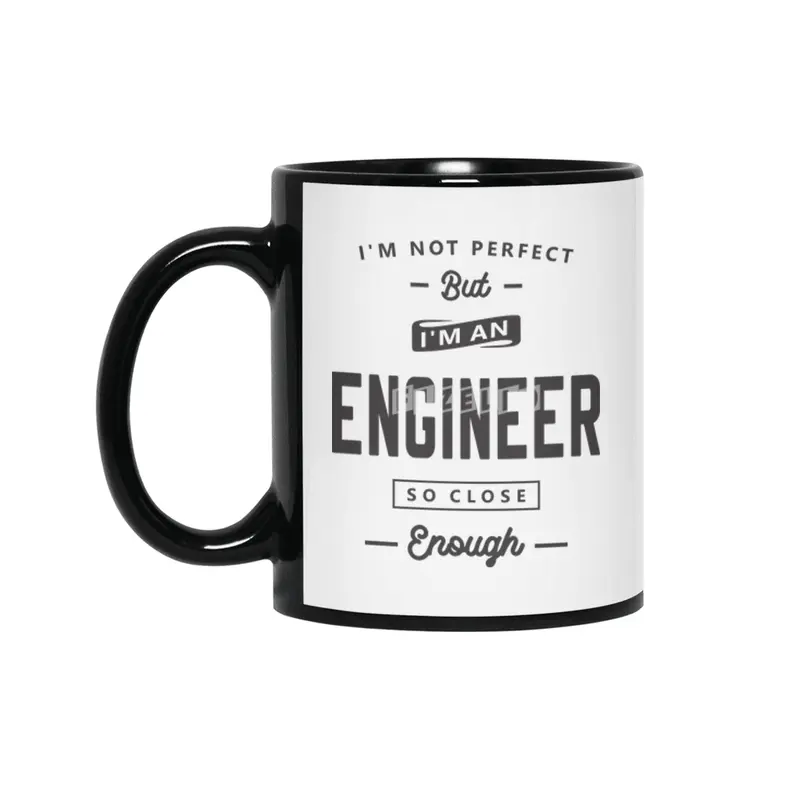Engineer Funny Job Title Profession Birthday Worker Siyah Kupa