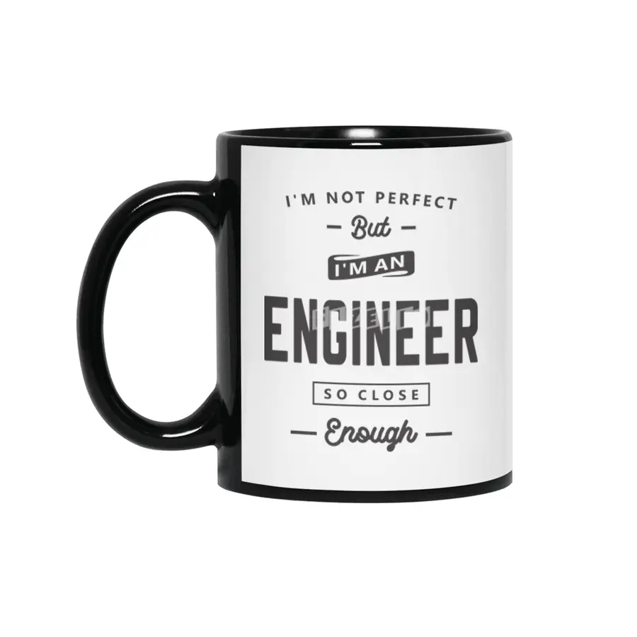 Engineer Funny Job Title Profession Birthday Worker Siyah Kupa