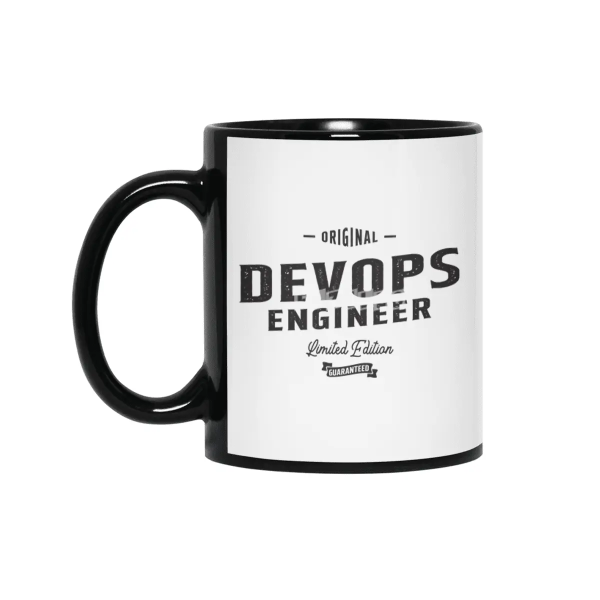 Devops Engineer Funny Job Title Profession Birthday Worker Siyah Kupa