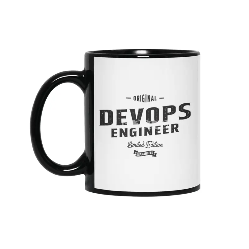 Devops Engineer Funny Job Title Profession Birthday Worker Siyah Kupa