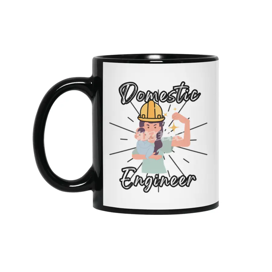 Domestic Engineer Housewife Mom Siyah Kupa