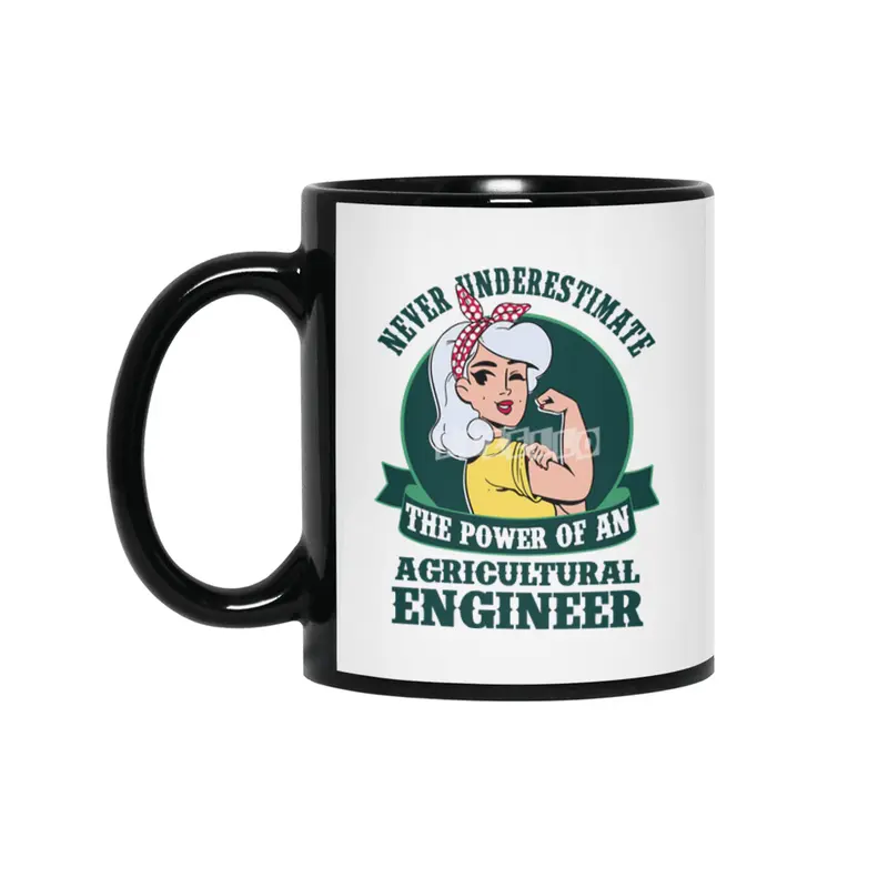 Agricultural Engineer Girl Power Siyah Kupa