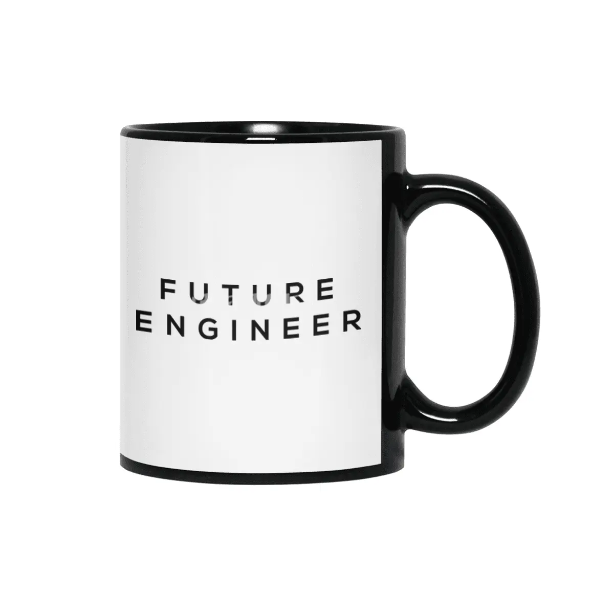 Future Tee Black Print - Engineer Siyah Kupa