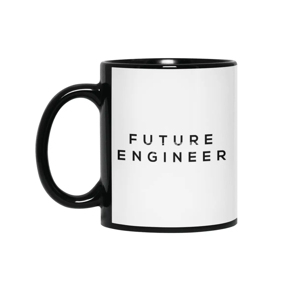 Future Tee Black Print - Engineer Siyah Kupa