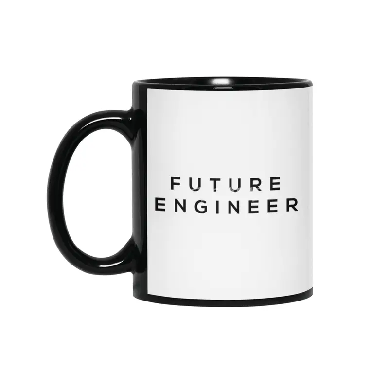 Future Tee Black Print - Engineer Siyah Kupa