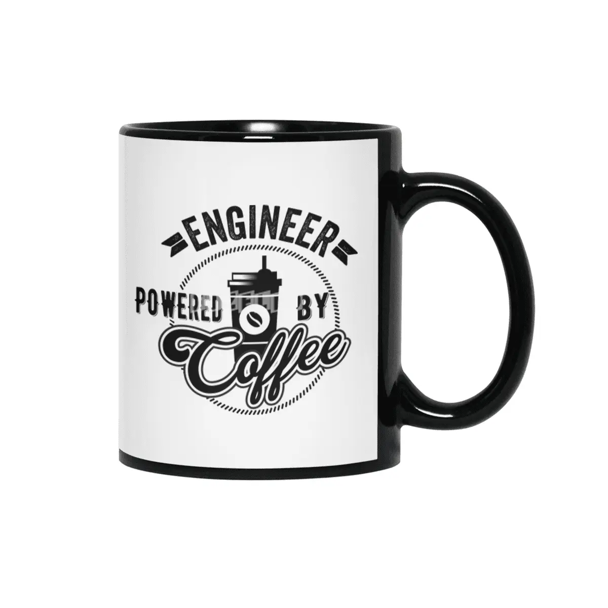 Engineer Powered By Coffee Gift Idea Siyah Kupa