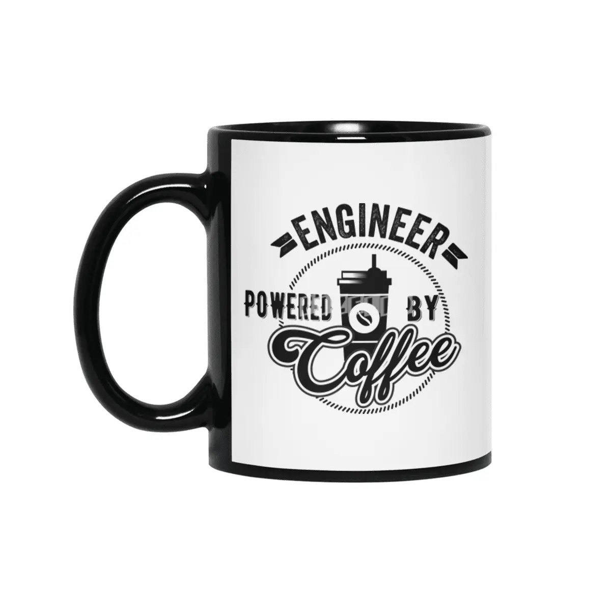 Engineer Powered By Coffee Gift Idea Siyah Kupa