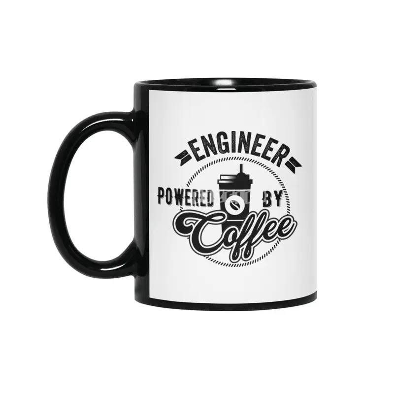 Engineer Powered By Coffee Gift Idea Siyah Kupa