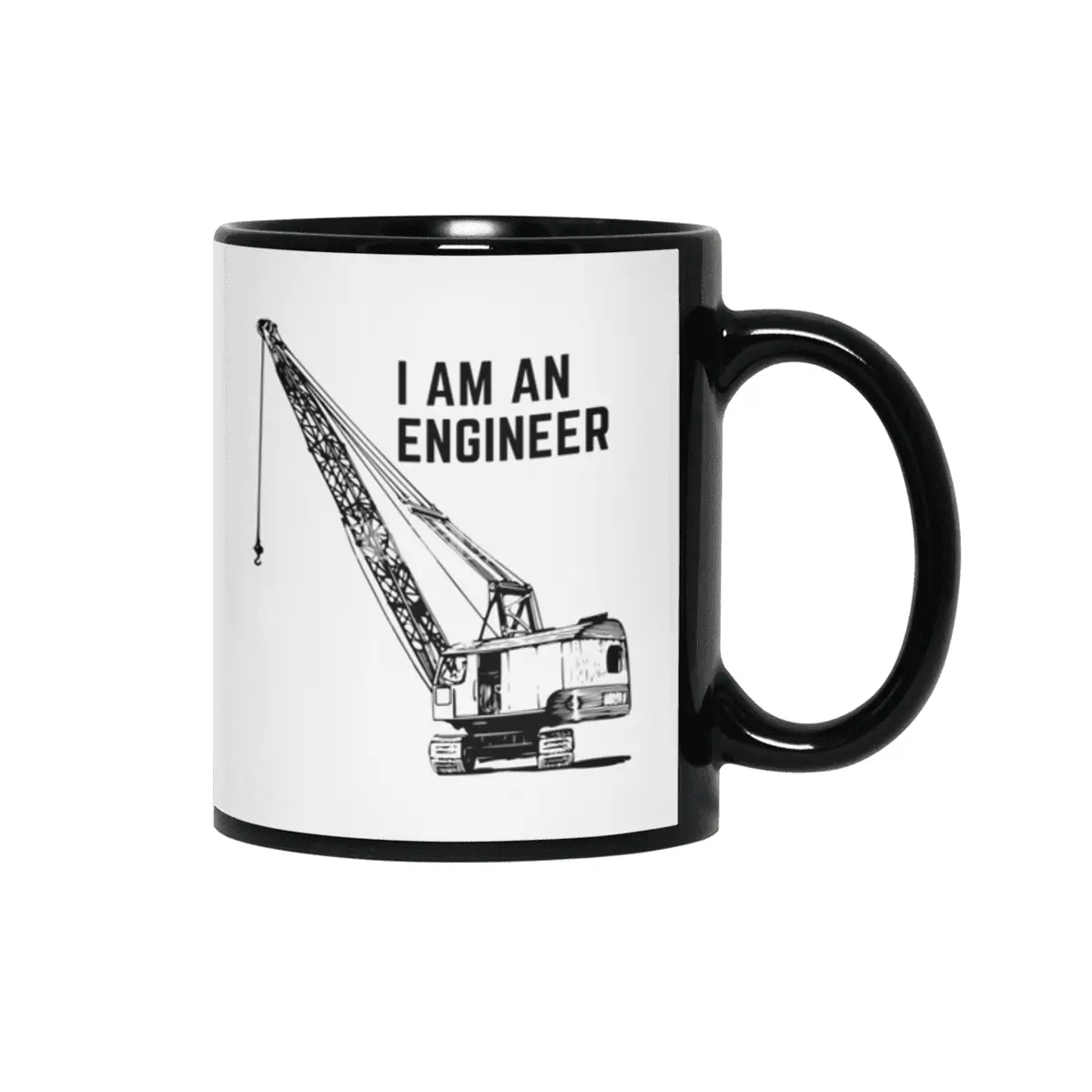 I Am An Engineer Siyah Kupa