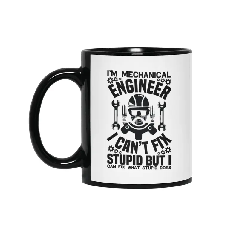 Engineer Crafts Mechanic Gift Siyah Kupa