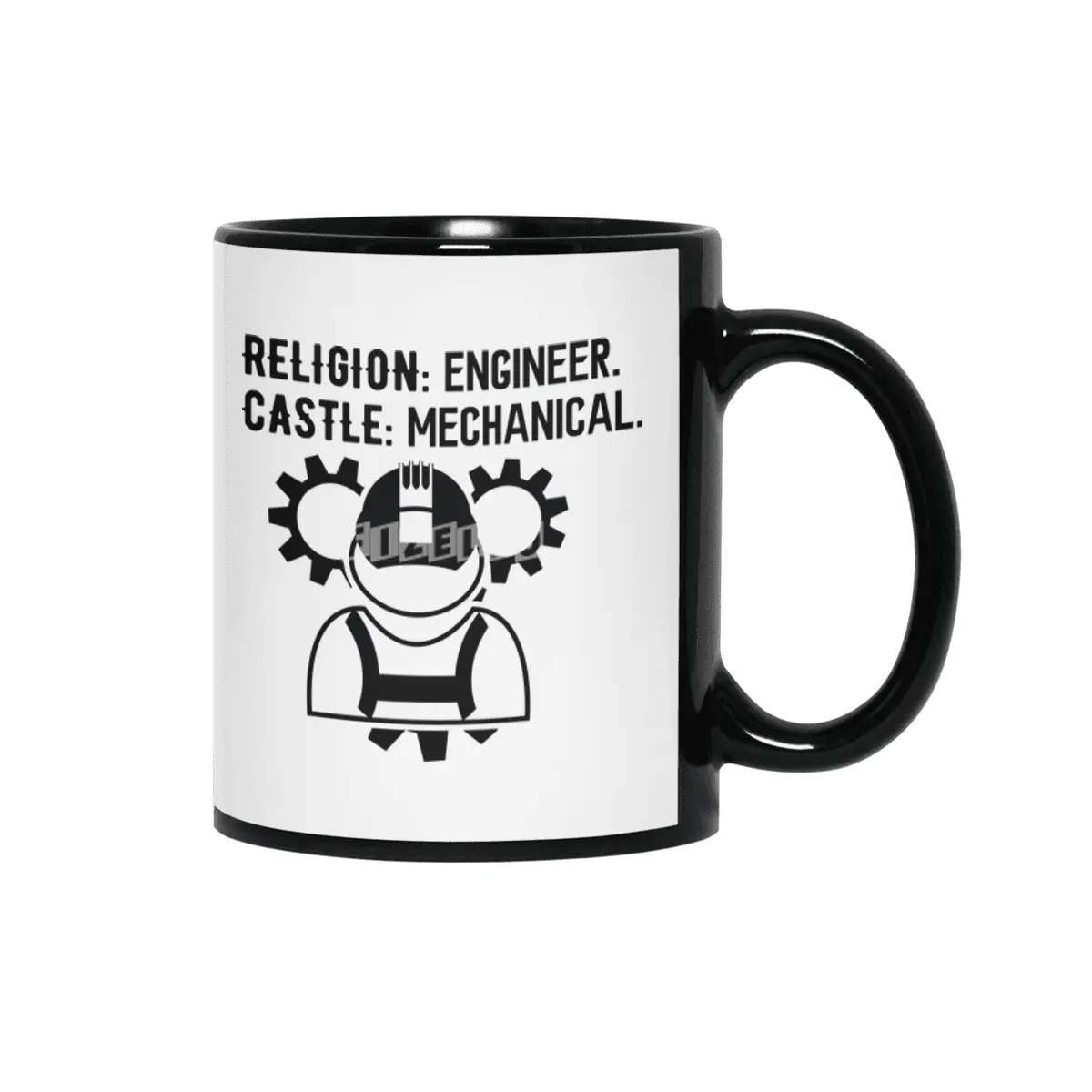 Engineer Crafts Mechanic Gift Siyah Kupa