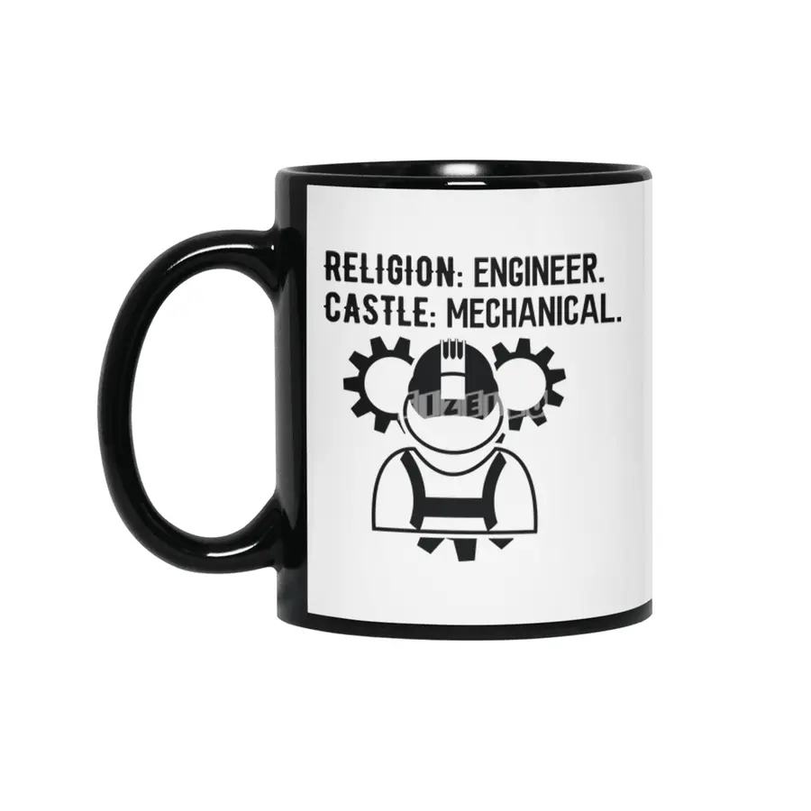 Engineer Crafts Mechanic Gift Siyah Kupa