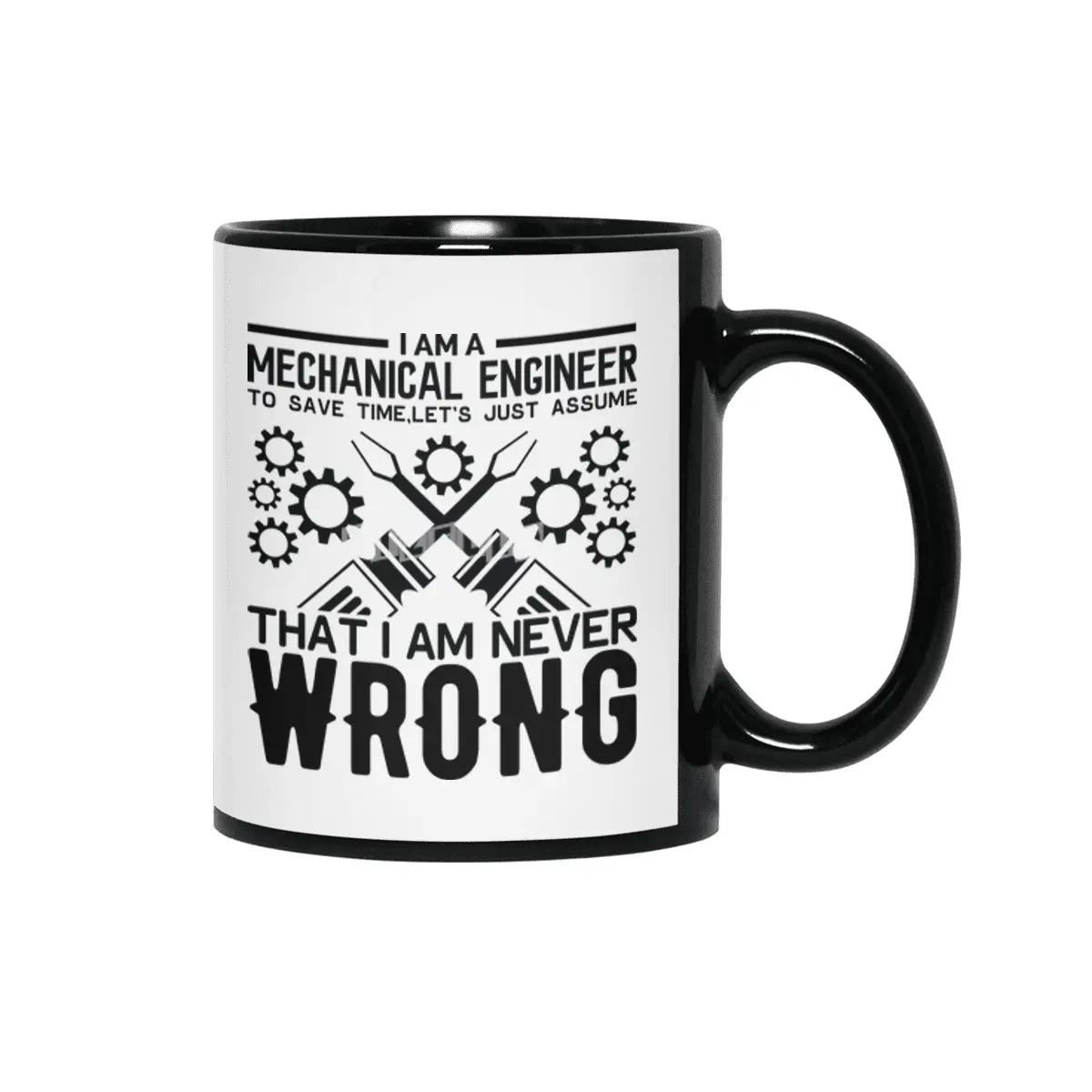 Engineer Crafts Mechanic Gift Siyah Kupa