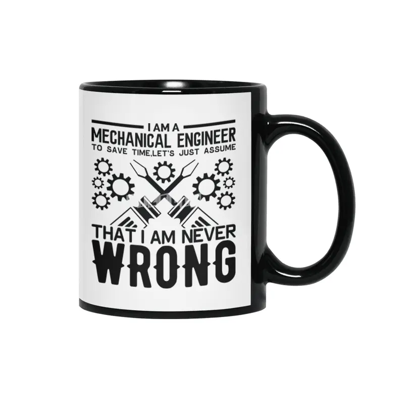 Engineer Crafts Mechanic Gift Siyah Kupa