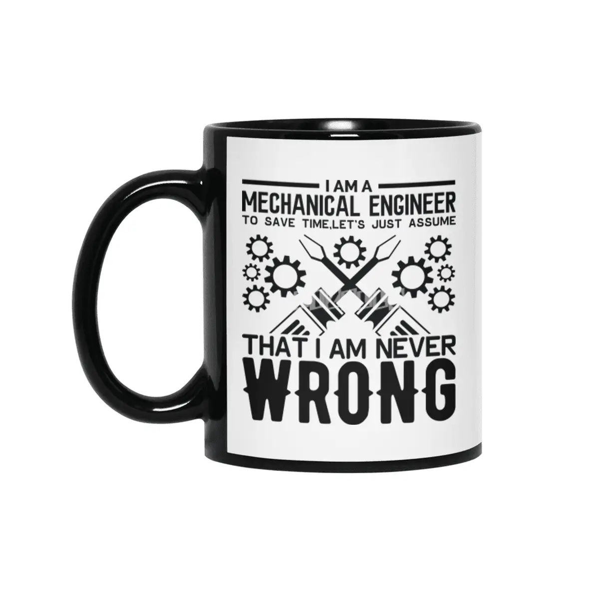 Engineer Crafts Mechanic Gift Siyah Kupa