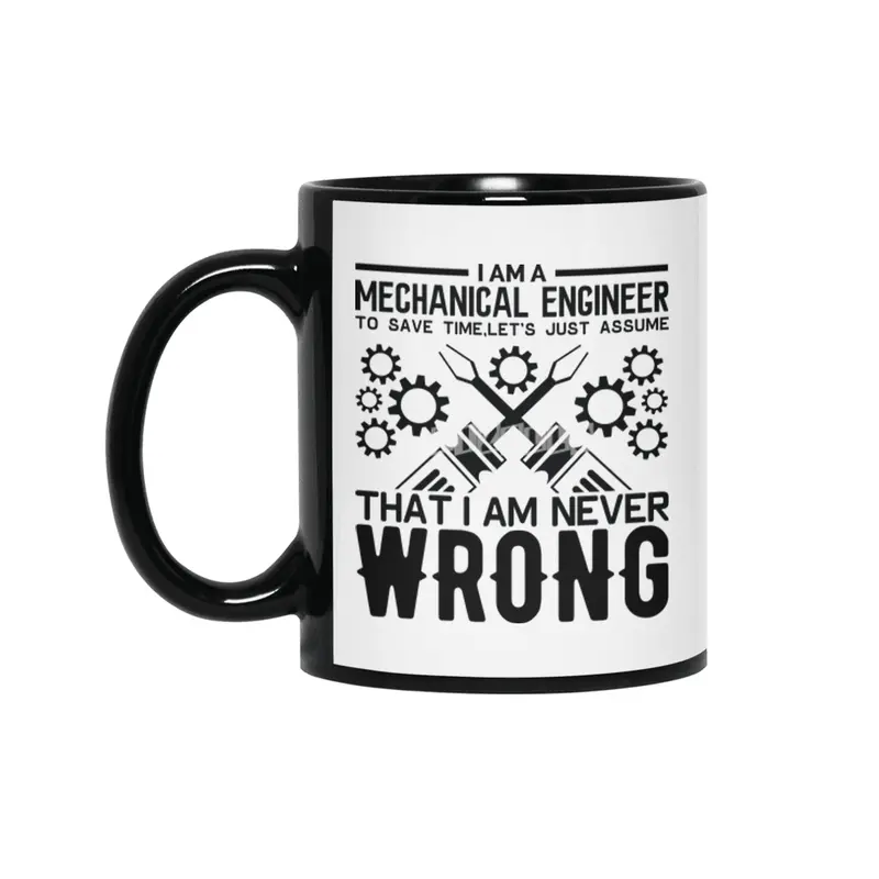 Engineer Crafts Mechanic Gift Siyah Kupa