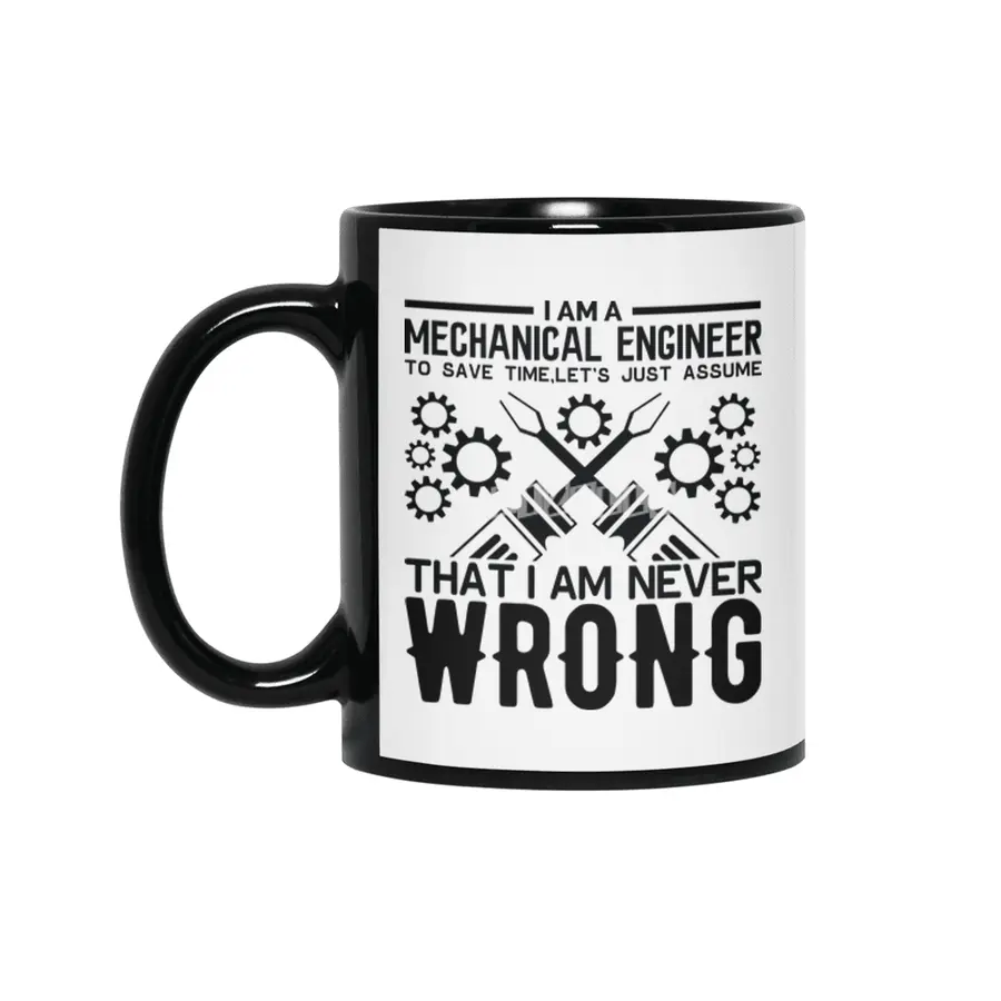 Engineer Crafts Mechanic Gift Siyah Kupa