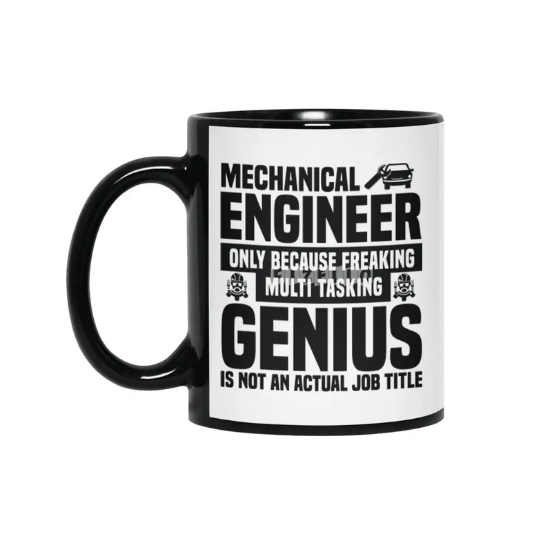 Engineer Crafts Mechanic Gift Siyah Kupa