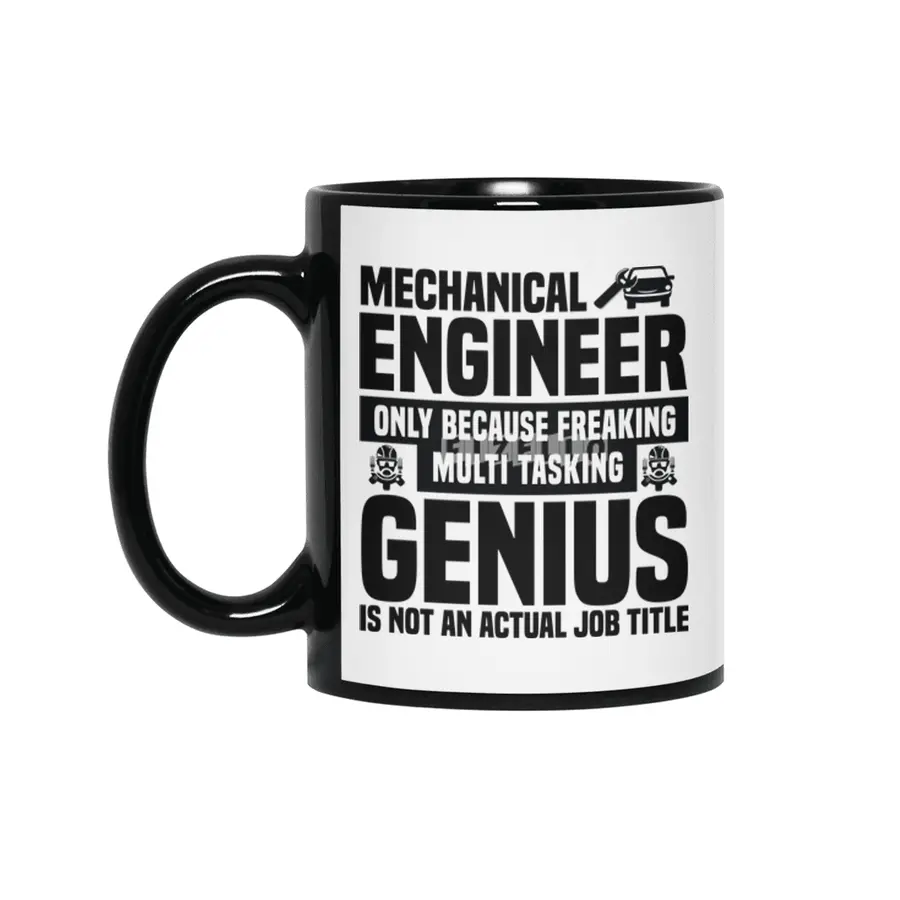 Engineer Crafts Mechanic Gift Siyah Kupa